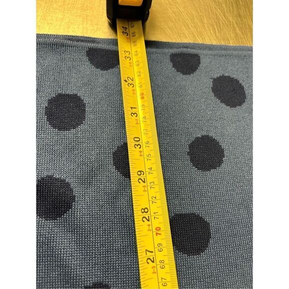 Women’s Free Assembly Ruffle Sleeve Mini Polka Dot Retro Vibes Roomy Sweater Dre - Picture 5 of 7